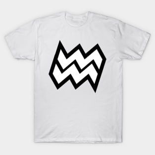 Aquarius Black Outline T-Shirt